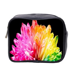 Abstract, Amoled, Back, Flower, Green Love, Orange, Pink, Mini Toiletries Bag (two Sides) by nateshop