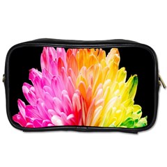 Abstract, Amoled, Back, Flower, Green Love, Orange, Pink, Toiletries Bag (one Side) by nateshop