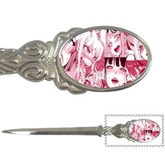 Ahegao Pink, Anime, Girl, Girlface, Girls, Pattern, White, Hd Letter Opener by nateshop