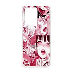 Ahegao Pink, Anime, Girl, Girlface, Girls, Pattern, White, Hd Samsung Galaxy S20 Ultra 6 9 Inch Tpu Uv Case by nateshop