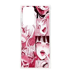 Ahegao Pink, Anime, Girl, Girlface, Girls, Pattern, White, Hd Samsung Galaxy Note 20 Ultra Tpu Uv Case by nateshop