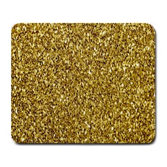 Gold Glittering Background Gold Glitter Texture, Close-up Large Mousepad by nateshop