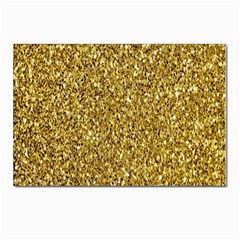 Gold Glittering Background Gold Glitter Texture, Close-up Postcard 4 x 6  (pkg Of 10) by nateshop