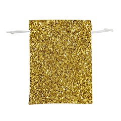 Gold Glittering Background Gold Glitter Texture, Close-up Lightweight Drawstring Pouch (m) by nateshop