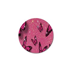 Butterfly, Girl, Pink, Wallpaper Golf Ball Marker (4 Pack)