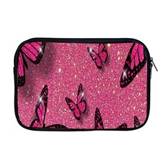 Butterfly, Girl, Pink, Wallpaper Apple Macbook Pro 17  Zipper Case by nateshop