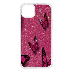 Butterfly, Girl, Pink, Wallpaper Iphone 14 Plus Tpu Uv Print Case by nateshop