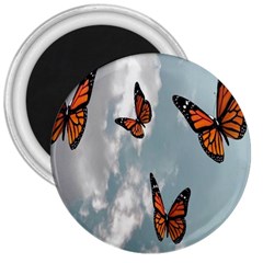 Aesthetic Butterfly , Butterflies, Nature, 3  Magnets by nateshop