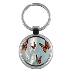 Aesthetic Butterfly , Butterflies, Nature, Key Chain (round) by nateshop