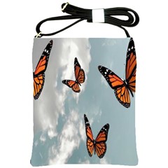 Aesthetic Butterfly , Butterflies, Nature, Shoulder Sling Bag by nateshop