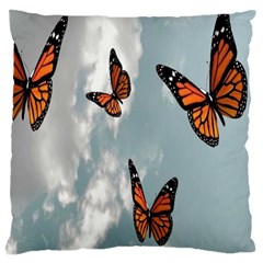 Aesthetic Butterfly , Butterflies, Nature, Standard Premium Plush Fleece Cushion Case (one Side) by nateshop