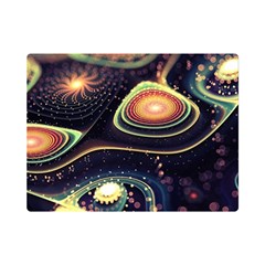 Psychedelic Trippy Abstract 3d Digital Art Premium Plush Fleece Blanket (mini)
