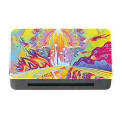 Multicolored Optical Illusion Painting Psychedelic Digital Art Memory Card Reader With Cf by Bedest