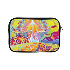 Multicolored Optical Illusion Painting Psychedelic Digital Art Apple Ipad Mini Zipper Cases by Bedest