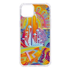 Multicolored Optical Illusion Painting Psychedelic Digital Art Iphone 14 Plus Tpu Uv Print Case