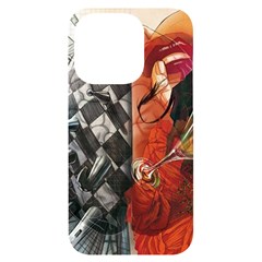 Left And Right Brain Illustration Splitting Abstract Anatomy Iphone 14 Pro Black Uv Print Case