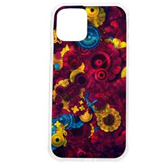 Psychedelic Digital Art Colorful Flower Abstract Multi Colored Iphone 12 Pro Max Tpu Uv Print Case by Bedest