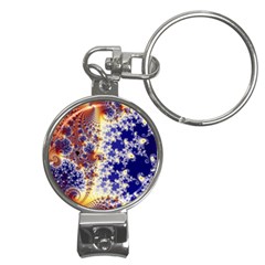 Psychedelic Colorful Abstract Trippy Fractal Mandelbrot Set Nail Clippers Key Chain by Bedest