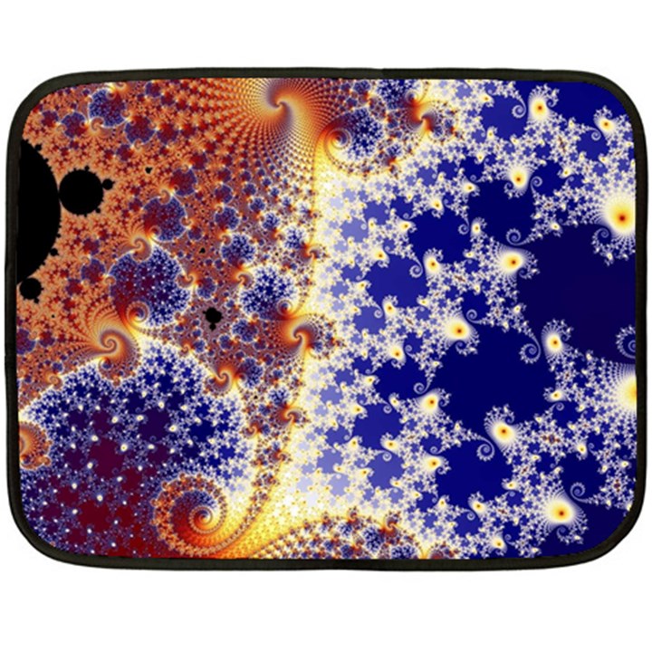 Psychedelic Colorful Abstract Trippy Fractal Mandelbrot Set Two Sides Fleece Blanket (Mini)