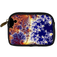 Psychedelic Colorful Abstract Trippy Fractal Mandelbrot Set Digital Camera Leather Case by Bedest