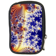 Psychedelic Colorful Abstract Trippy Fractal Mandelbrot Set Compact Camera Leather Case by Bedest