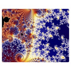 Psychedelic Colorful Abstract Trippy Fractal Mandelbrot Set Two Sides Premium Plush Fleece Blanket (medium) by Bedest