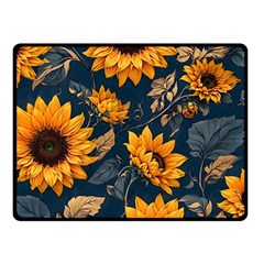 Flower Pattern Spring Two Sides Fleece Blanket (small) by Bedest