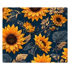 Flower Pattern Spring Two Sides Premium Plush Fleece Blanket (small) by Bedest
