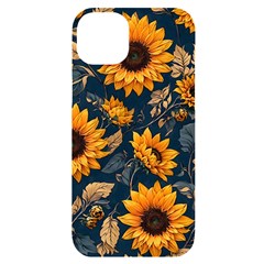 Flower Pattern Spring Iphone 14 Plus Black Uv Print Case by Bedest