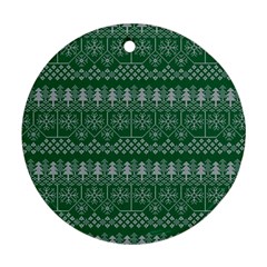 Christmas Knit Digital Ornament (round)