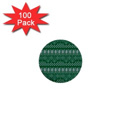 Christmas Knit Digital 1  Mini Buttons (100 Pack) 