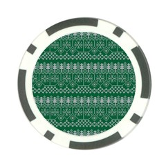 Christmas Knit Digital Poker Chip Card Guard (10 Pack)