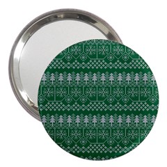 Christmas Knit Digital 3  Handbag Mirrors by Mariart