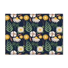 Flower Grey Pattern Floral Sticker A4 (10 Pack)
