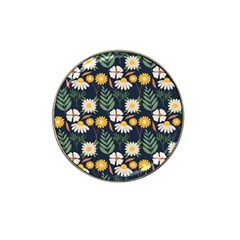 Flower Grey Pattern Floral Hat Clip Ball Marker (4 Pack)