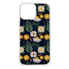 Flower Grey Pattern Floral Iphone 13 Pro Max Tpu Uv Print Case by Dutashop