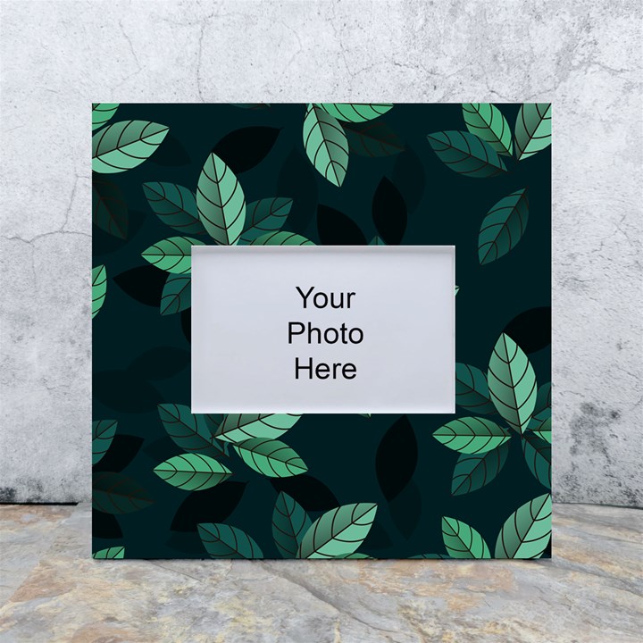 Foliage White Box Photo Frame 4  x 6 