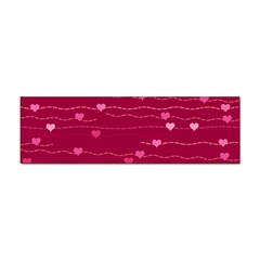 Hearts Valentine Love Background Sticker Bumper (100 Pack) by Proyonanggan