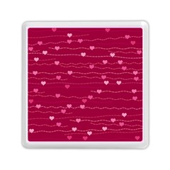 Hearts Valentine Love Background Memory Card Reader (square) by Proyonanggan