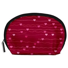 Hearts Valentine Love Background Accessory Pouch (large) by Proyonanggan