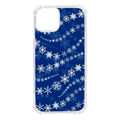 Snowflakes Winter Background Iphone 14 Tpu Uv Print Case