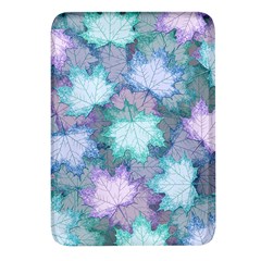 Leaves Glitter Background Winter Rectangular Glass Fridge Magnet (4 Pack)