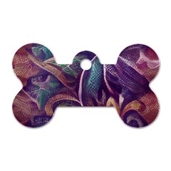 Abstract African Art Backdrop Dog Tag Bone (one Side) by Proyonanggan