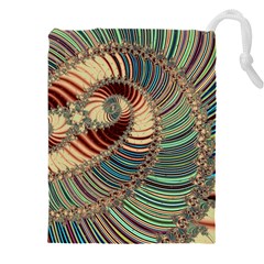 Fractal Strange Unknown Abstract Drawstring Pouch (4xl) by Proyonanggan