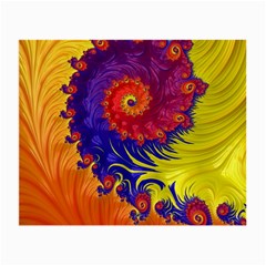 Fractal Spiral Bright Colors Small Glasses Cloth by Proyonanggan