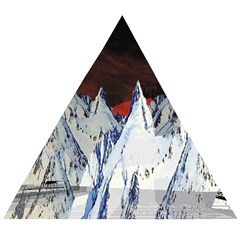 Abstract Painting Cold Temperature Snow Nature Wooden Puzzle Triangle