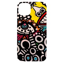 Multicolored Abstract Painting Colorful Iphone 14 Plus Black Uv Print Case by Grandong