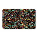 Multicolored Doodle Abstract Colorful Multi Colored Magnet (Rectangular) Front