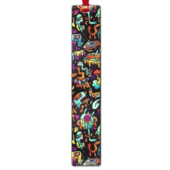 Multicolored Doodle Abstract Colorful Multi Colored Large Book Marks by Grandong