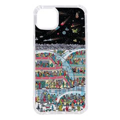 Abstract Painting Space Cartoon Iphone 14 Plus Tpu Uv Print Case